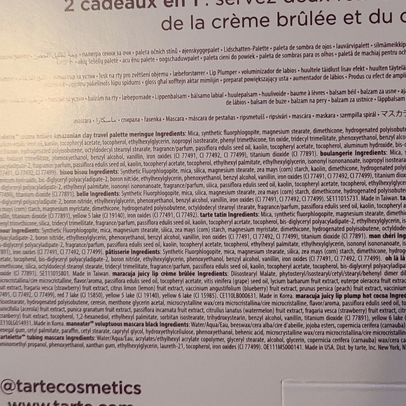 Tartelette Makeup Collection Set 2 Eyeshadow Pallettes 2 Mascara 2 Lip Products - Picture 6 of 14